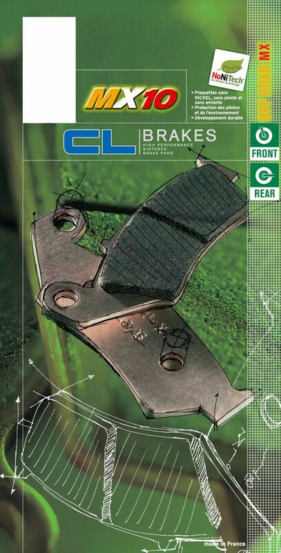 CL BRAKES Off-Road sinterované kovové brzdové destičky - 1146MX10 1146MX10 