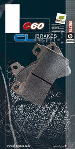 CL BRAKES závodní sinterované kovové brzdové destičky - 1177C60 1177C60 