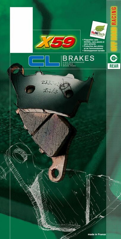 CL BRAKES Off-Road Sinterované kovové brzdové destičky - 2299X59 2299X59 