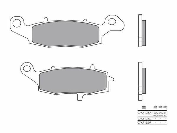 BREMBO STREET CARNAMICKÁ BRZDOVÁ PADS - 07KA1907 07KA1907