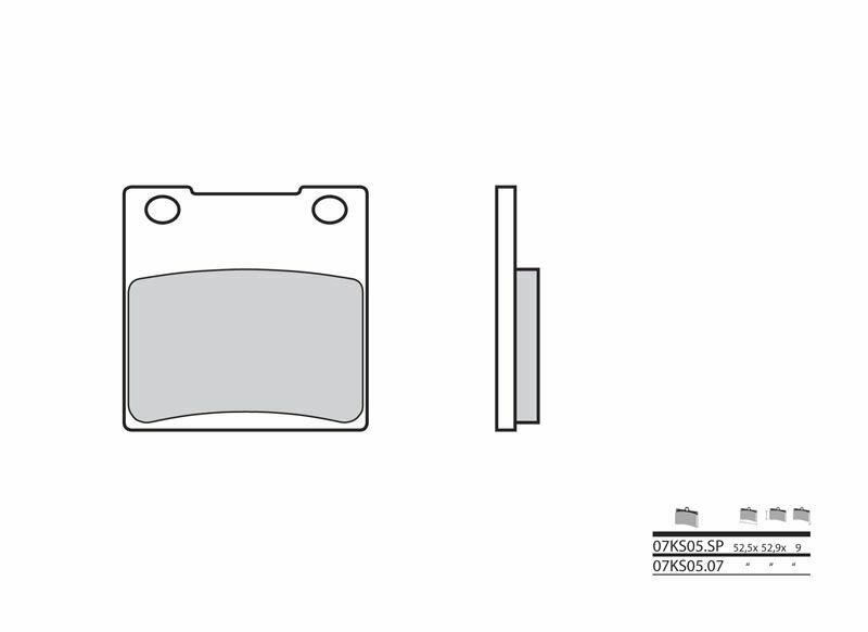 BREMBO Street Sintered Metal Brake pads - 07KS05SP 07KS05SP