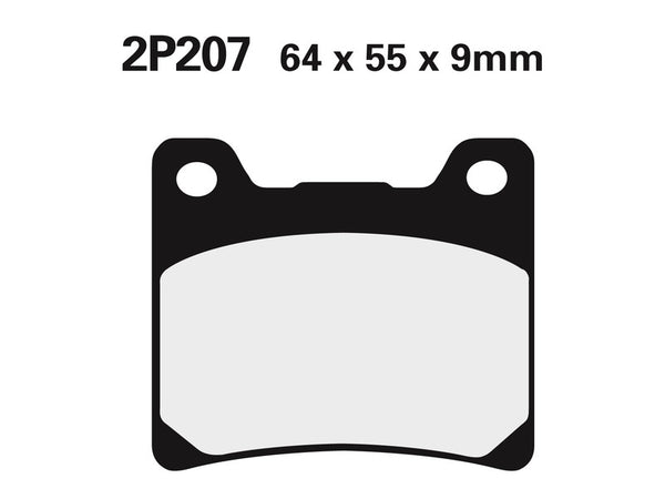 Nissin Street Semi-Metal Braked Pads-2P-207ns 2P-2010