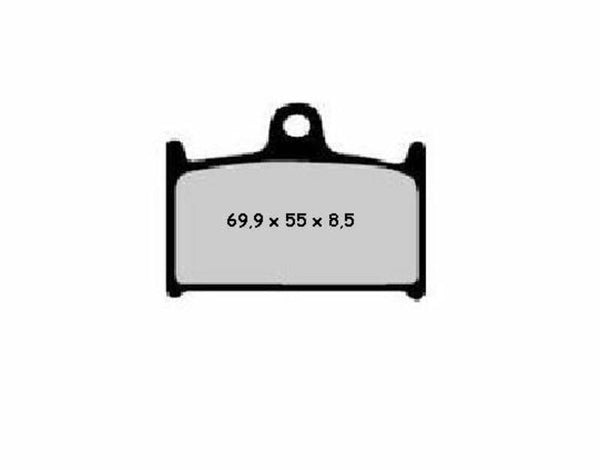 NISSIN Street polometalické brzdové destičky - 2P-208NS 2P-208NS 