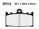 NISSIN Ulicové polometalické brzdové destičky - 2P-214NS 2P-214NS 