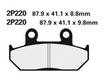 NISSIN Off-Road polovičně kovové brzdové destičky - 2P-220GS 2P-220GS 