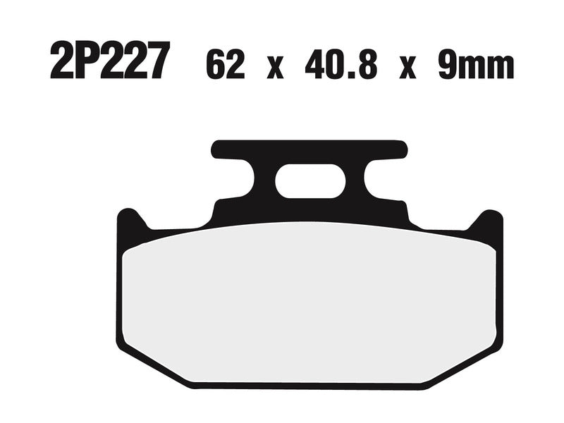 NISSIN Street /Off-Road sintered metalové brzdové destičky - 2P-227ST 2P-227ST 