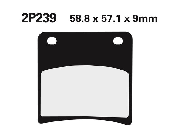 Nissin Street Semi-Metal Braked Pads-2P-239ns 2P-239ns
