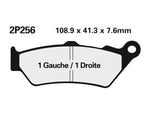 NISSIN Ulicové polometalické brzdové destičky - 2P-256NS 2P-256NS 