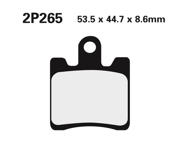 Nissin Street Semi-Metal Braked Pads-2P-265ns 2P-265ns