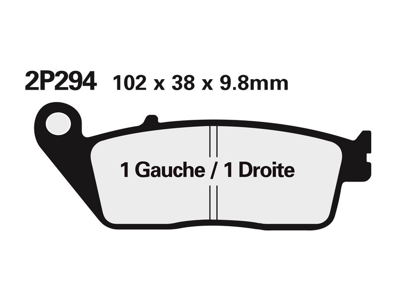 NISSIN Street / Off-Road Sintered Metal Brake pads - 2P-281ST 2P-281ST 