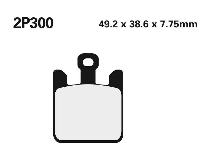 NISSIN Ulice /Terén Sinterované kovové brzdové destičky - 2P-300ST 2P-300ST 