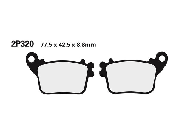 Nissin Street /off-road Sinred Metal Brzdové podložky 2P-320ST 2P-320ST