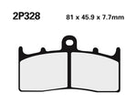 NISSIN Ulice /Terén Sinterované kovové brzdové destičky - 2P-328ST 2P-328ST 