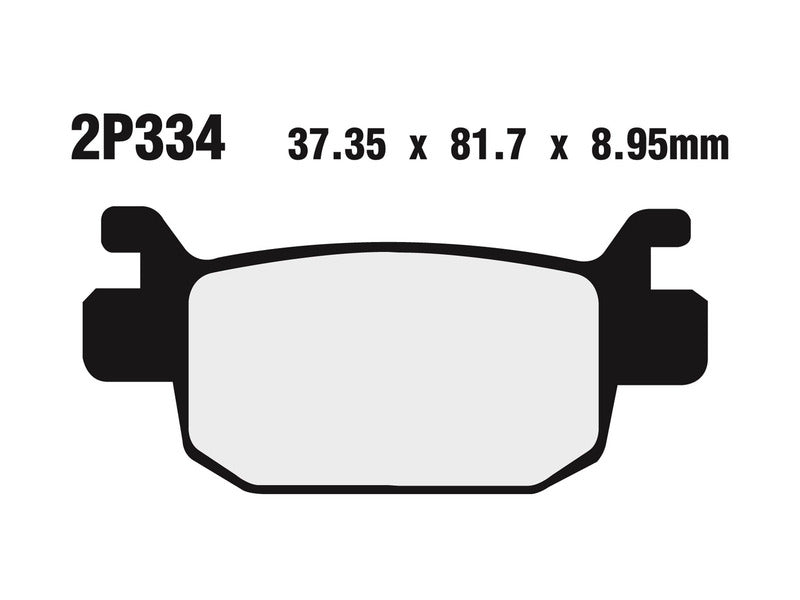 NISSIN Ulice /Terén Sinterované kovové brzdové destičky - 2P-334ST 2P-334ST 