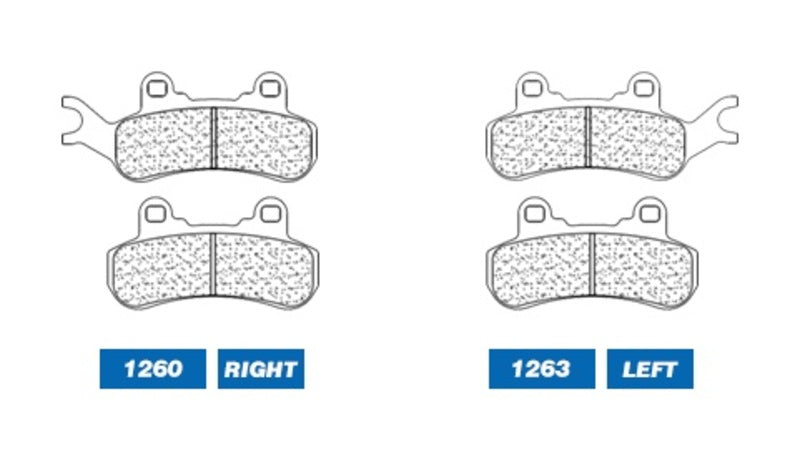 CL BRAKES ATV Sinterované kovové brzdové destičky - 1263ATV1 1263ATV1 