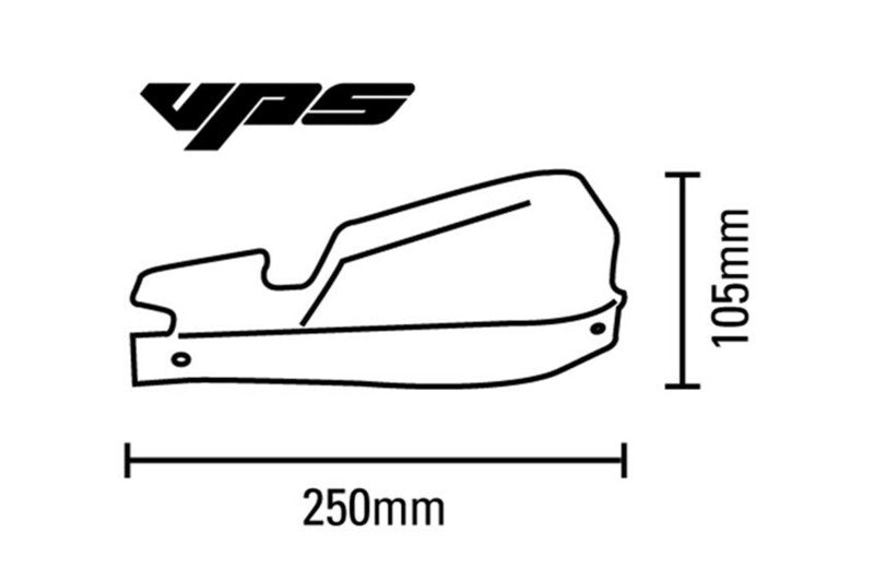 Barkbusters VPS MX Handguard Set Universal Mount Yellow HI VPS-007-01-YH