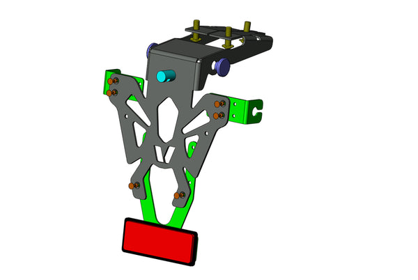 V Části držák poznávacích značek Černý Honda CB650F C8-SPH024