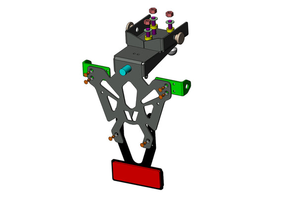 V Části držák poznávací značky Černý Yamaha YZF-R1 C8-PY016