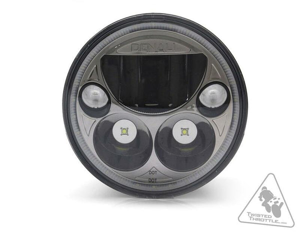 Denali M5 LED přední lampa Ø145 mm-černá chrome (TT-M5E)