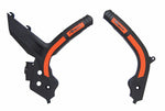 RaceTech Bi-Material Frame Guard Black/Orange R-Prttmnrar2