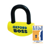 Oxford Big Boss Disc Lock - Ø16mm žlutá ze 46