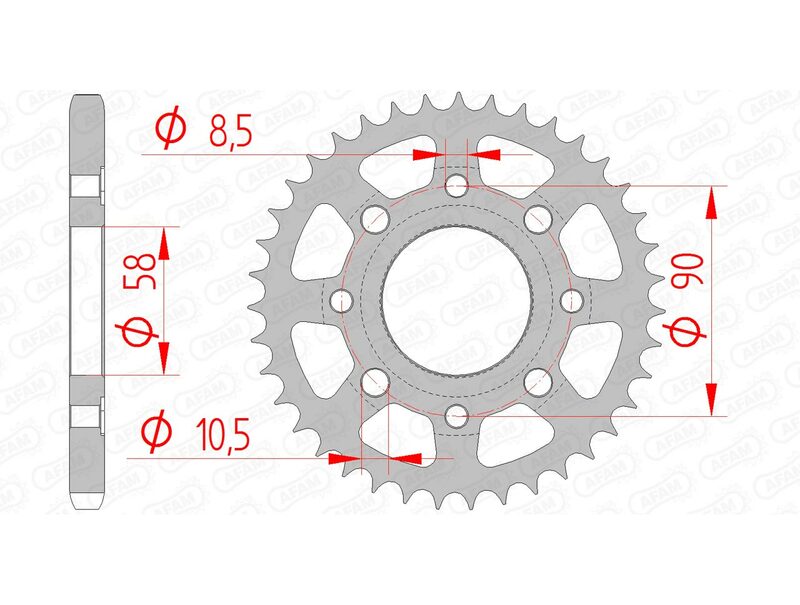 AFAM Steel Standard Back Spropet 10201 - 428