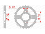 AFAM Steel Standard Back Sprock 10223 - 428