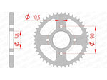 AFAM Steel Standard Back Sprock 10236 - 428