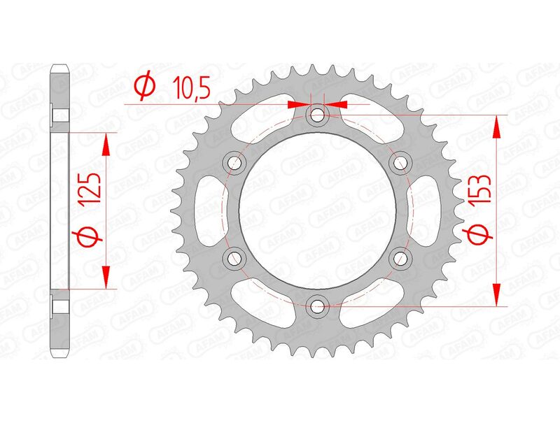 AFAM Steel Standard Back Spropet 10320 - 520