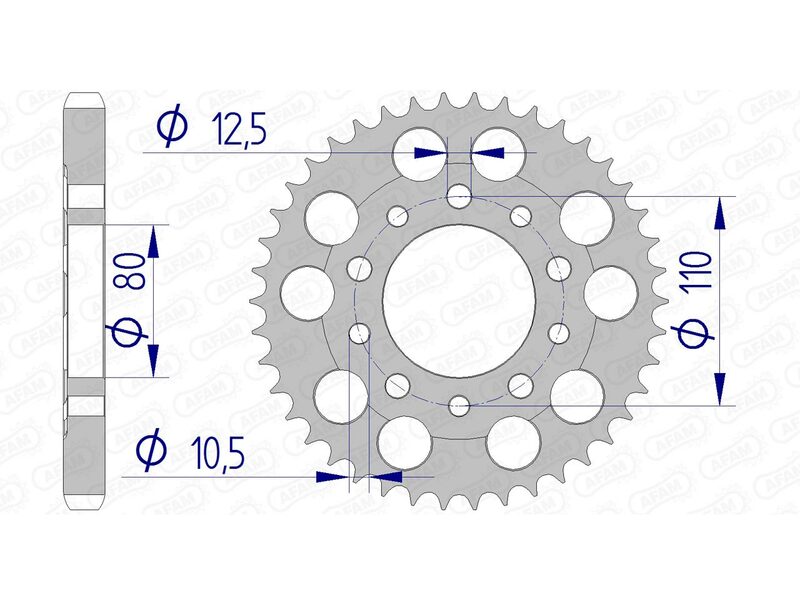 AFAM Aluminium Ultra -LIGHT SPROPET 11605 - 530