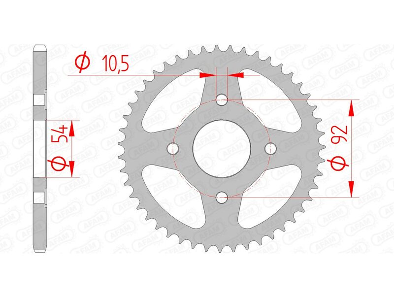 AFAM Steel Standard Back Sprock 12113 - 420