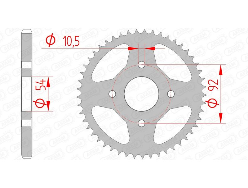 AFAM Steel Standard Back Spropet 12202 - 428