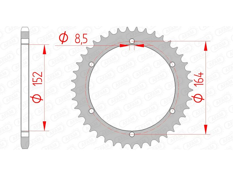 AFAM Steel Standard Back Spropet 12502 - 520