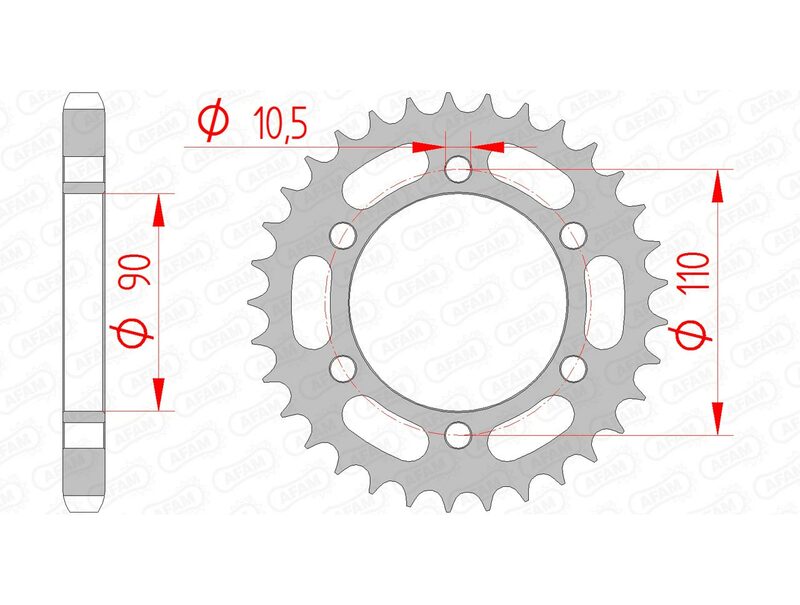 AFAM Steel Standard Back Spropet 12600 - 530