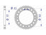 AFAM Aluminium Ultra -Light Hard Elonaivied Back Spropet 13108 - 428