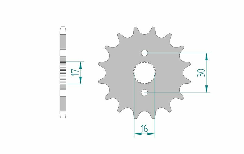 Afam Steel Self -Cleaning Front Sprock 2010 - 520