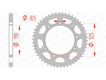 AFAM Steel Standard Back Sprock 14109 - 420