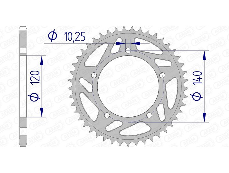 Afam Aluminium zadní mluvený 15605 - 520