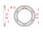 AFAM Steel Standardní zadní Sprock 16207 - 428