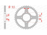 AFAM Steel Standard Back Sprock 16310 - 520