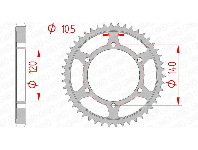 AFAM Steel Standard, zadním mluvením 16603 - 530