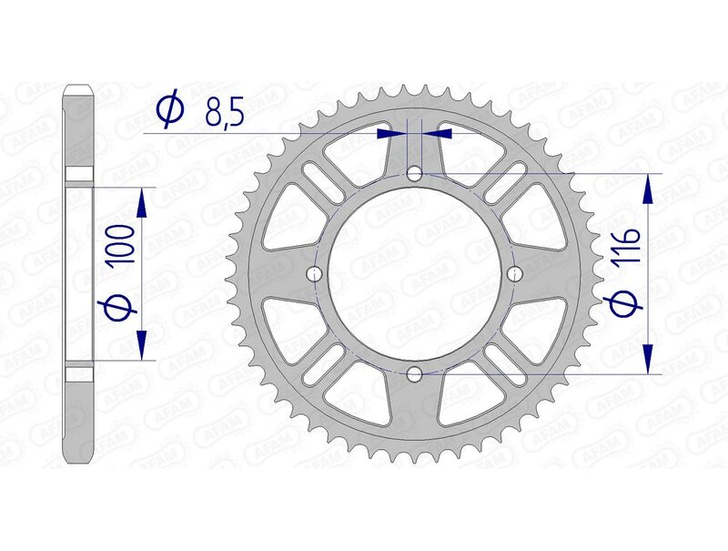 Afam Aluminium zadní mluvený 17105428