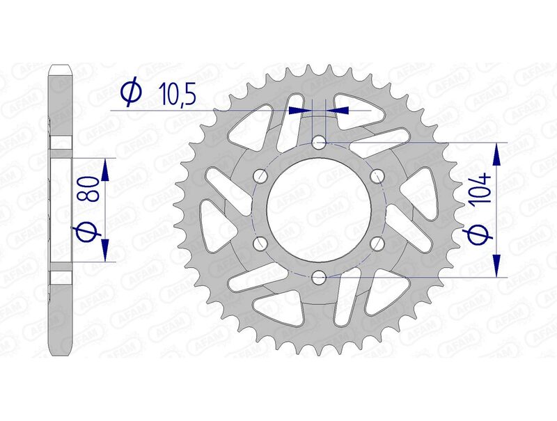 Afam Aluminium zadní mluvený 17610525