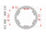 AFAM Steel Standardní zadní SPROCK 35804 - 525