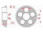 AFAM Steel Standardní zadním Sprock 50605 - 525