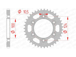 AFAM Steel Standard Back Sprock 50609 - 525