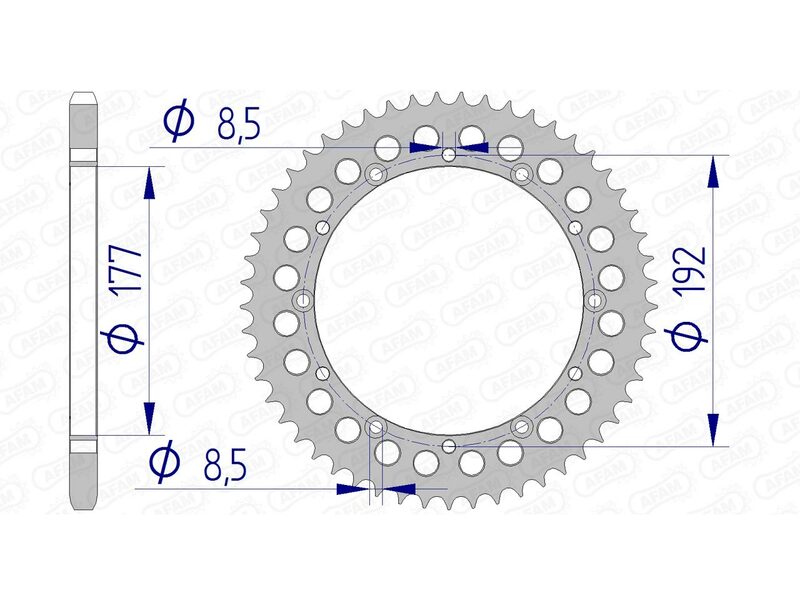 Afam Aluminium zadní mluvený 63300 - 520