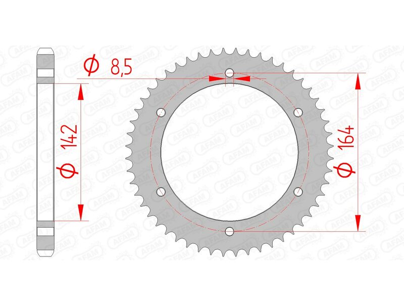 AFAM Steel Standard Back Spropet 65200 - 428