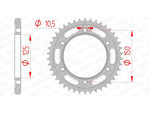 AFAM Steel Standardní zadním sprock 71800 - 525