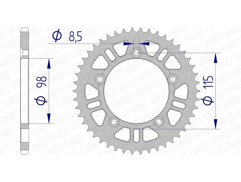 AFAM Aluminium zadní mluvený 72101 - 420